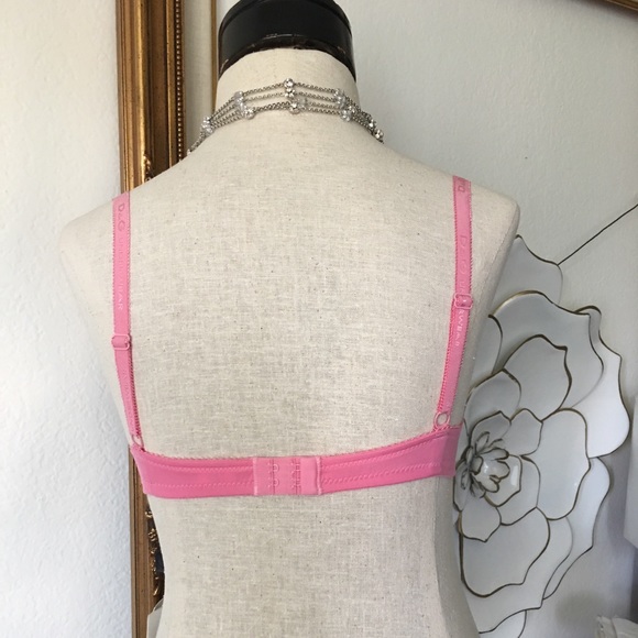 Dolce & Gabbana Pink Lace Mesh Underwire Balconnet Bra Underwear